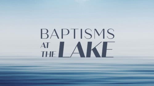 Baptisms at the lake